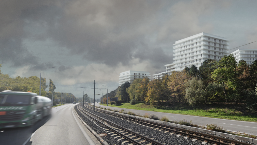 Polyfunkčný súbor Medze v Bratislave-Dúbravke