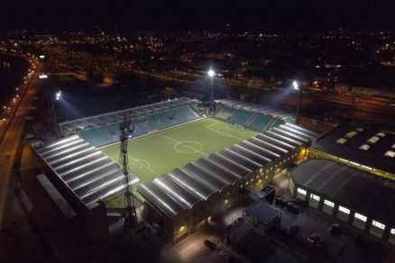 Futbalový štadión v Žiline.