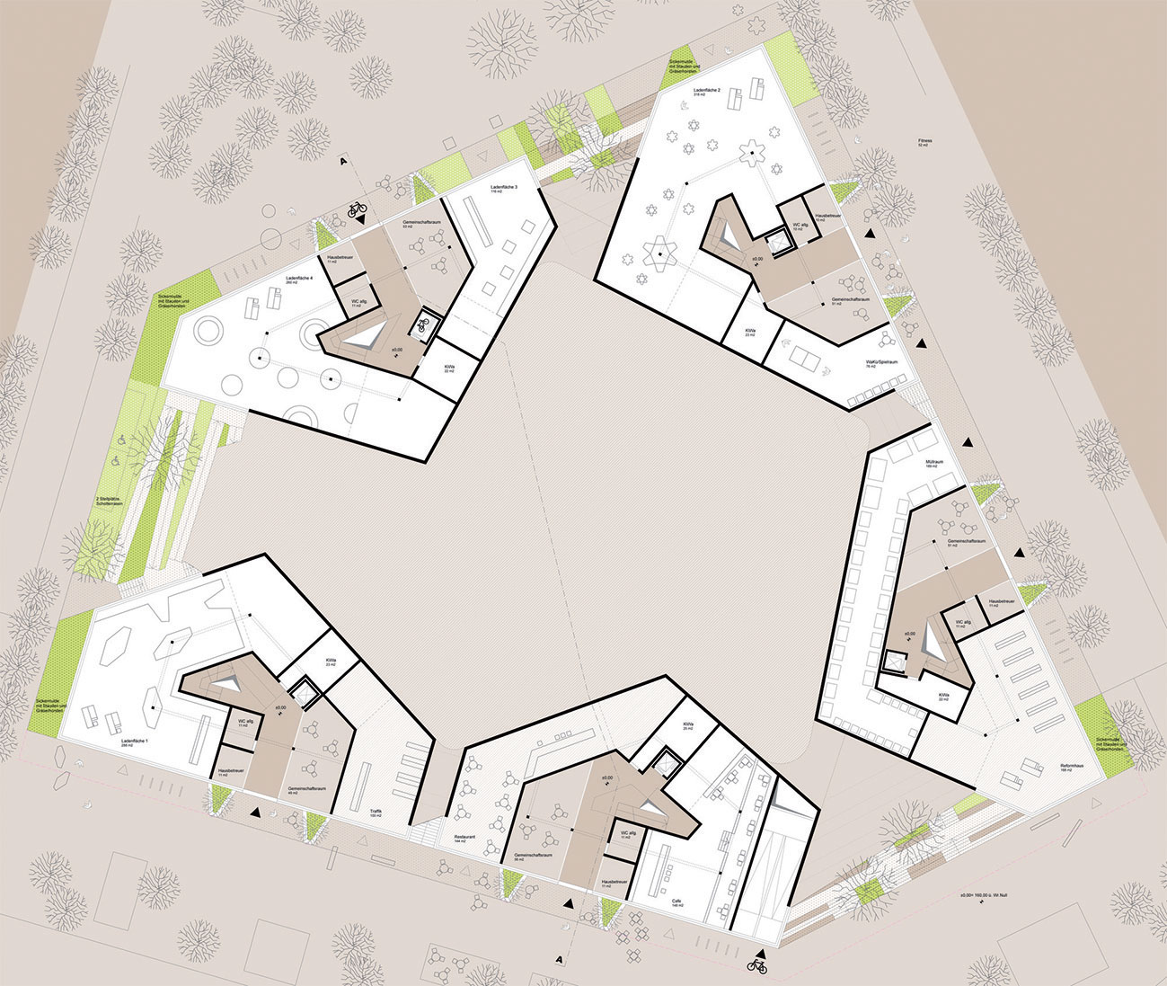 Pôdorys 1. nadzemného podlažia