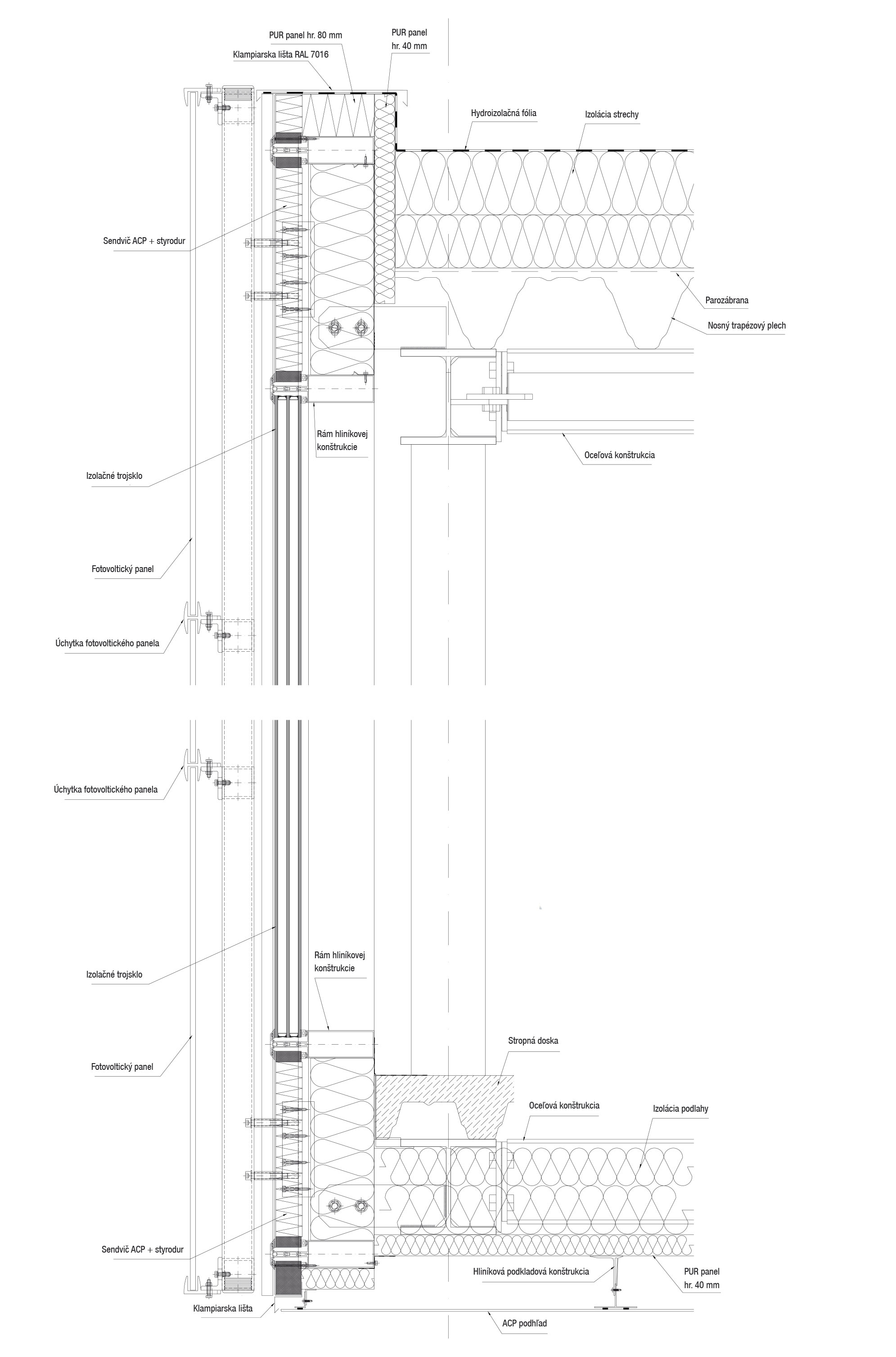 Detail fasádneho plášťa premostenia