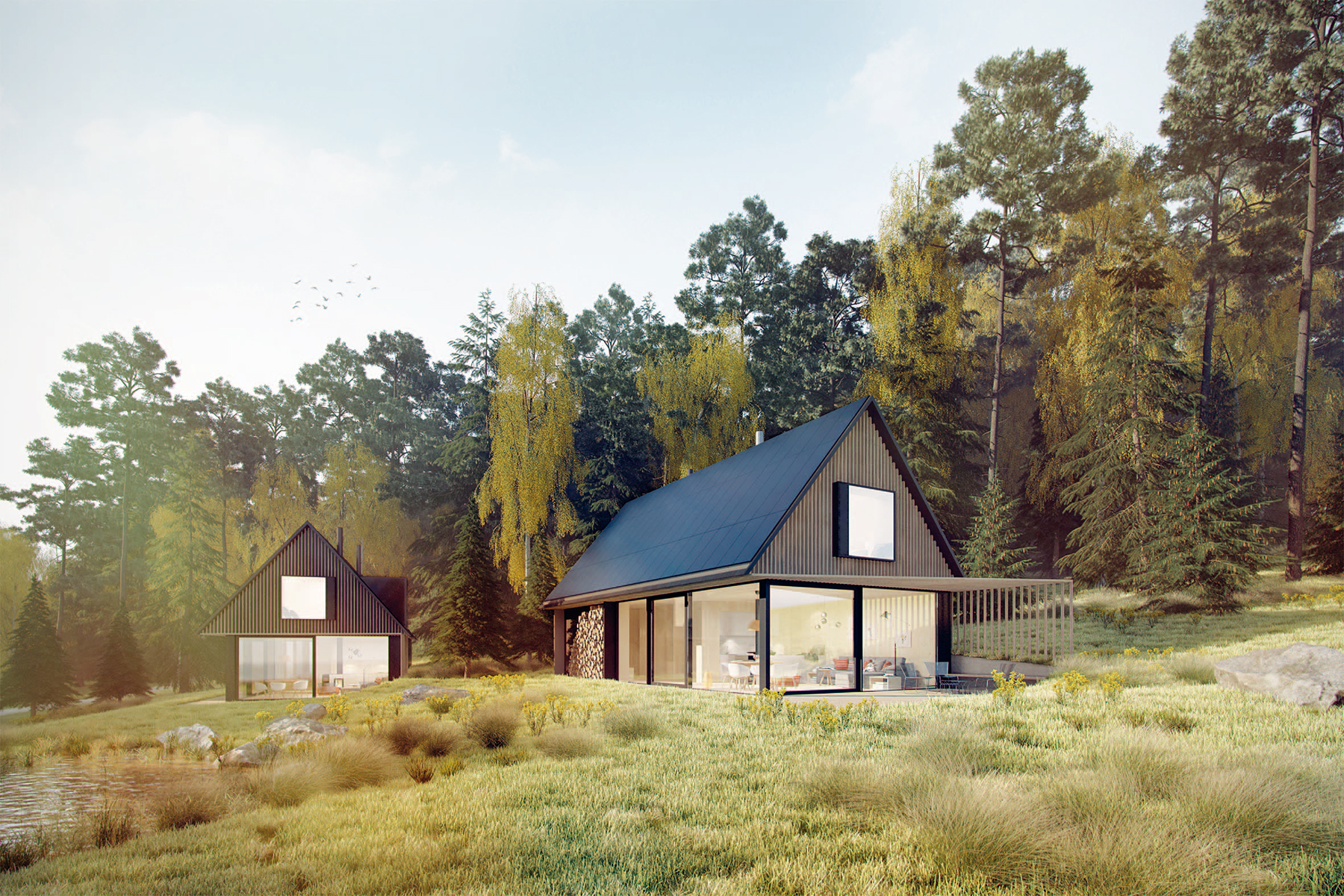 Stavba dvoch rodinných domov predstaví jednu z možností rodinného bývania budúcnosti v praxi.