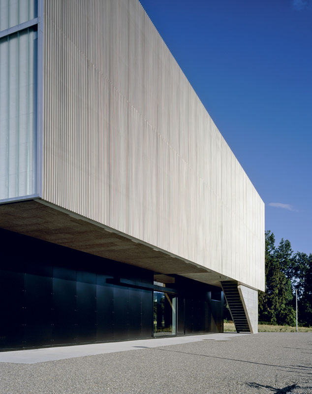 Zürich International School,fasáda,schody