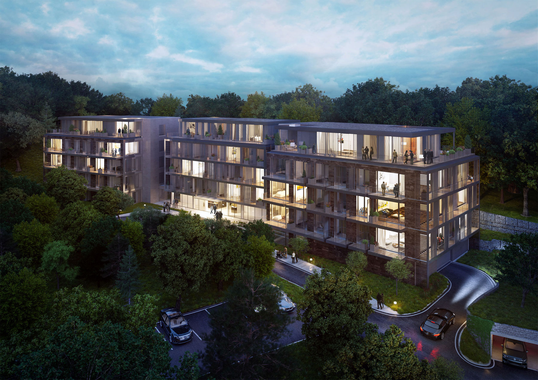 UNIQ Majakovského Residence (4. kvartál 2016) Rezidenčný projekt v Bratislave je určený najnáročnejším klientom, pričom nízkopodlažná budova je zasadená do prostredia Horského parku neďaleko centra Bratislavy.