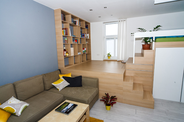 jednoizbovy byt, interier