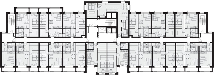 Pôdorys typického podlažia