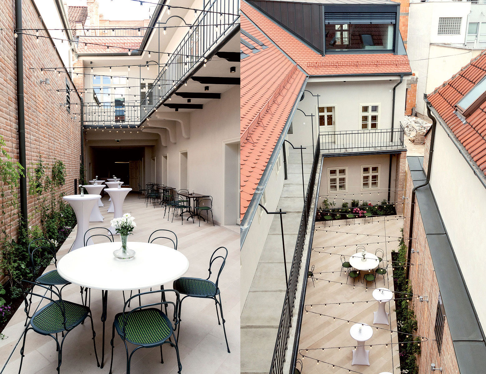 Rekonštrukcia národnej kultúrnej pamiatky, Trnava, 2016 Autor: Vallo Sadovsky Architects Prvá fáza rozsiahlej rekonštrukcie mestských domov, ktorá v roku 2017 vyvrcholí vznikom nového kultúrneho centra Nádvorie. Foto: Nicole Lieskovská