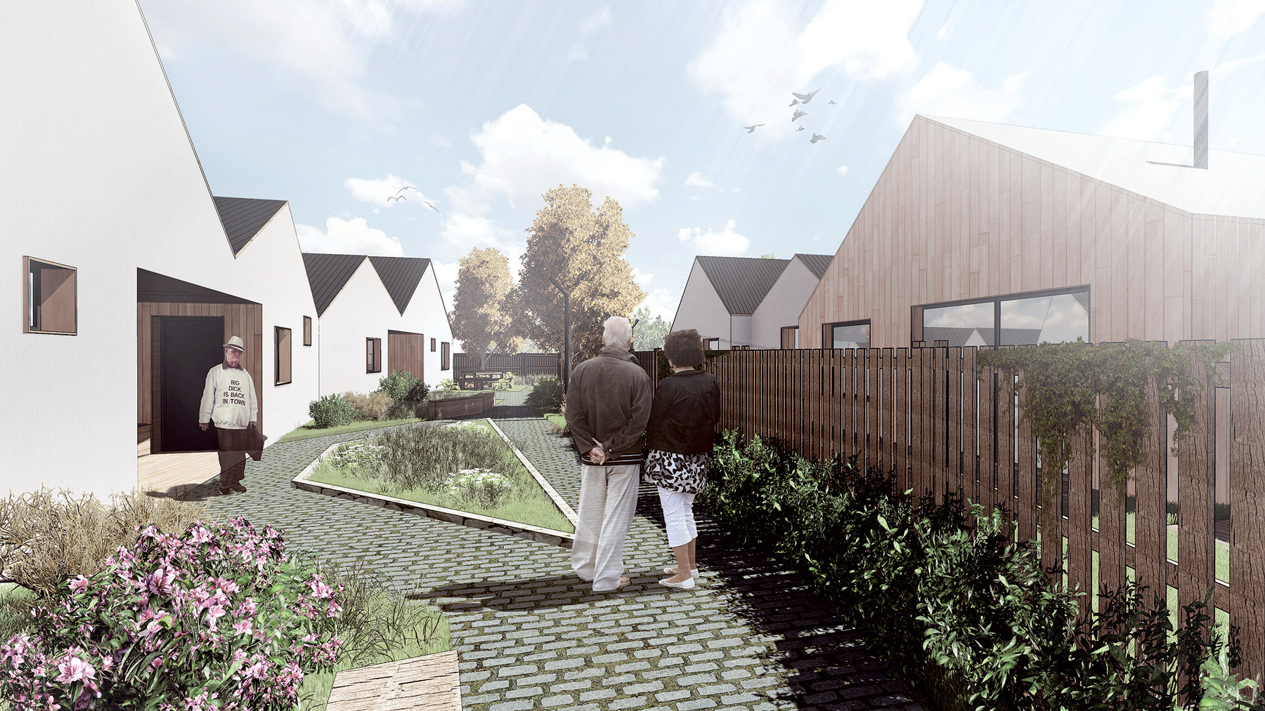 Malé domčeky v nízkoenergetickom štandarde ako alternatíva pre starších ľudí, ktorí bývajú vo veľkých bytoch s vysokými prevádzkovými nákladmi.