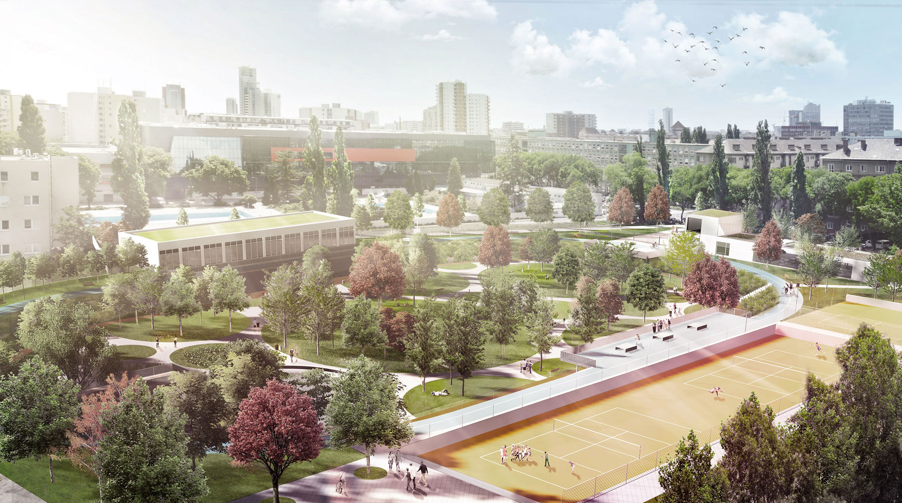 Celkový pohľad na návrh voľnočasového priestoru s názvom JAMA, ktorého výstavba by sa mala začať budúci mesiac.