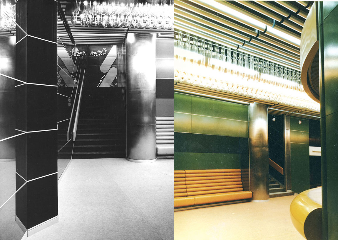 Rekonštrukcia a interiér Kina Tatra, Bratislava, 1980 (s R. Janákom) Pri rekonštrukcii bol vyvinutý nový systém zvukovej izolácie na stenách (dvojité kazety) a na zavesenom podhľade. Projekt mal medzinárodnú odozvu, bol uverejnený v svetoznámom časopise Domus. Foto: HILDA FIALOVÁ