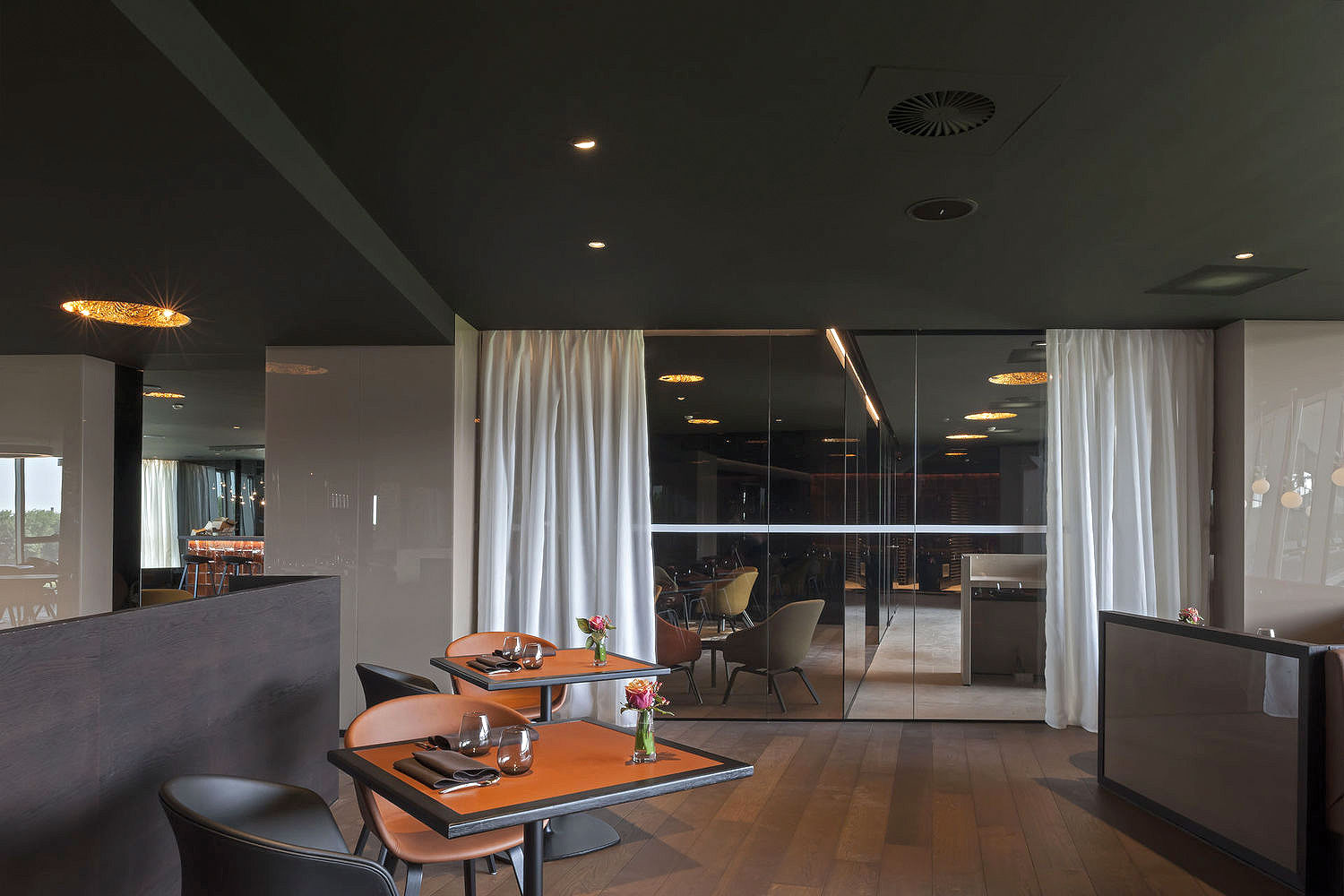 Zjemnenie architektonického výrazu, elegancia a zároveň vynikajúca akustická funkčnosť.