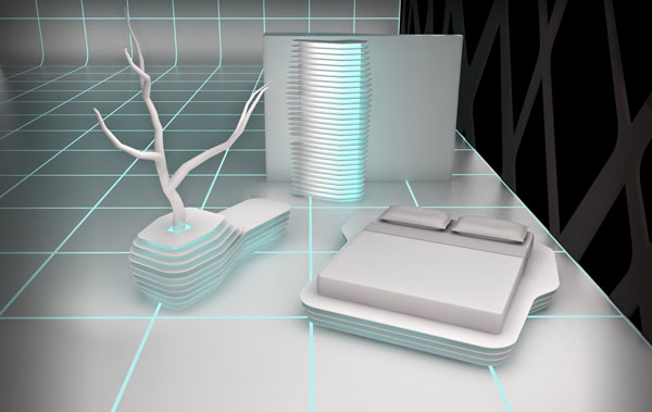 Milano,design,tron,corian,bed room