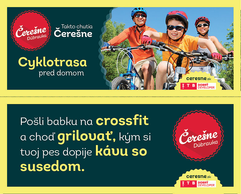 ČEREŠNE Aj vďaka úspešnému marketingu najpredávanejší projekt v Dúbravke v roku 2015. Od vytvorenie názvu po celkovú komunikačnú stratégiu, ktorá v sebe spája odvážnu drzosť s jasnými benefitmi.