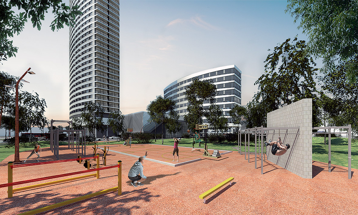 Klingerka, Bratislava Výstavba: koniec roka 2017 – koniec roka 2019 Na 36 podlažiach bude k dispozícii približne 400 bytov a administratívne priestory.