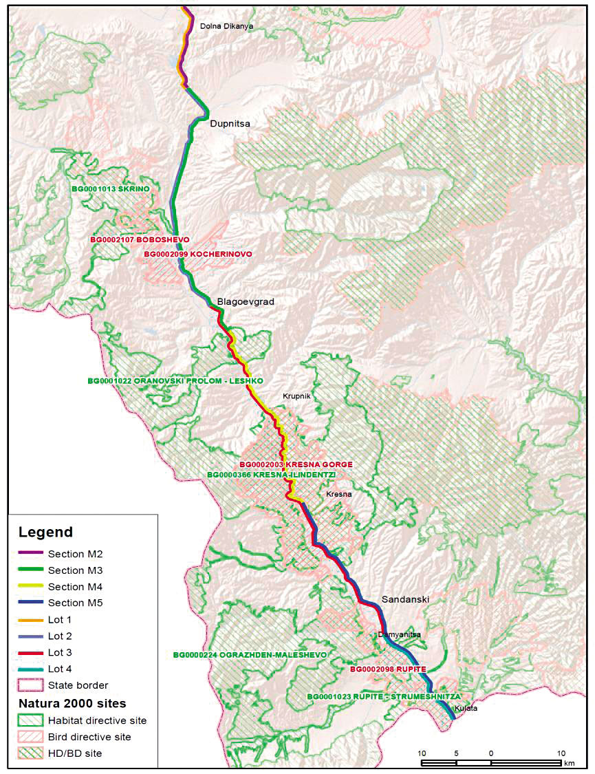 Obr. 1 Diaľnica Struma