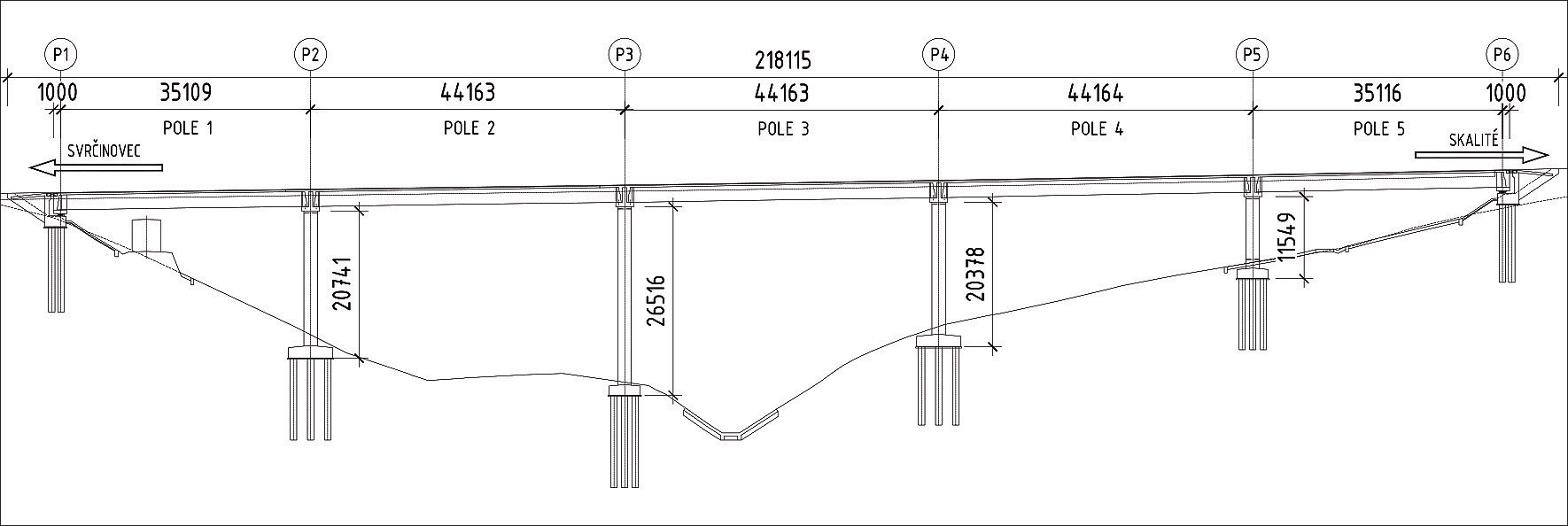 Obr. 1 Schematický pozdĺžny rez SO 247