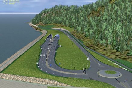 Obr 2 Vizualizacia buduceho portalu pri meste Taul