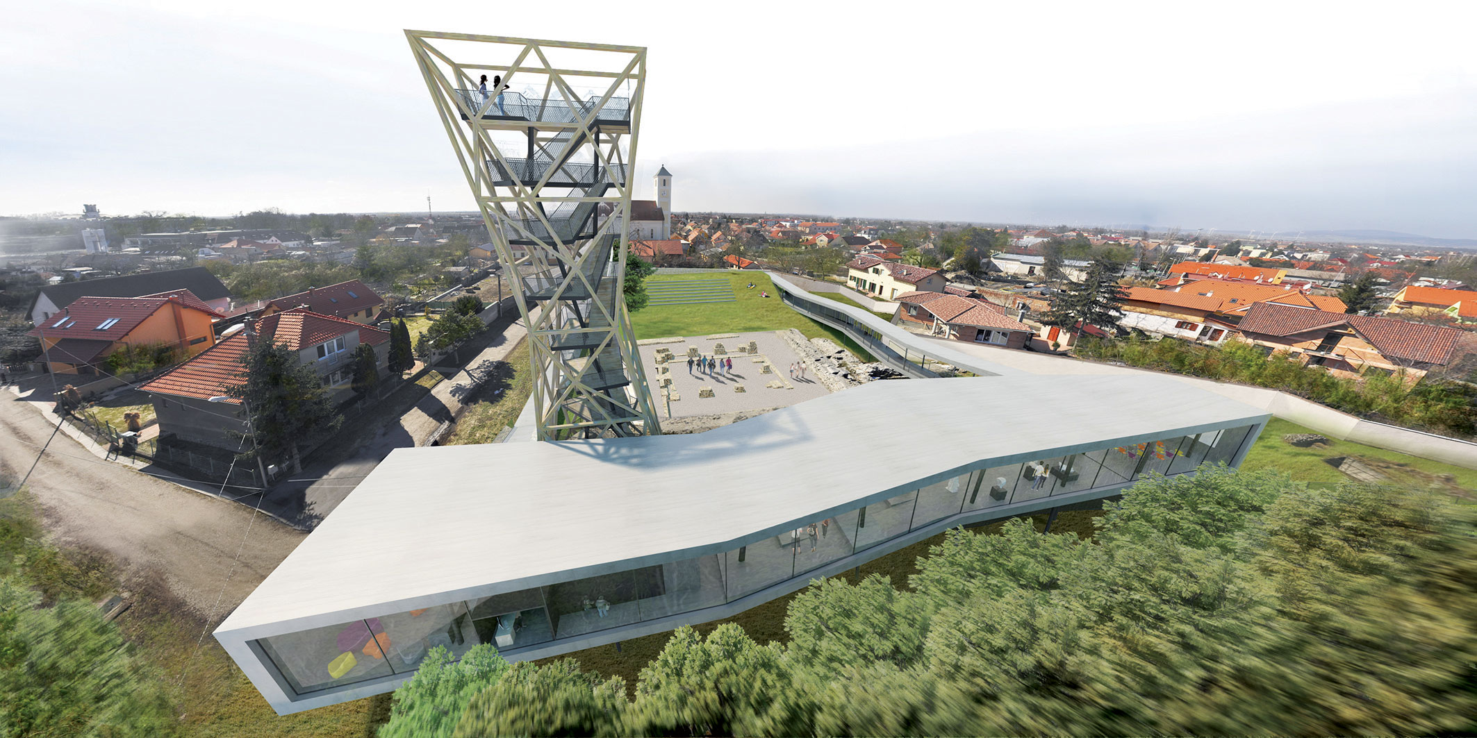 Súťažný návrh kancelárie Architekti Šebo Lichý s názvom Rekonštrukcia areálu múzea antická Gerulata, Bratislava-Rusovce v kontexte urbánneho prepojenia získal ocenenie za inovatívny prístup.