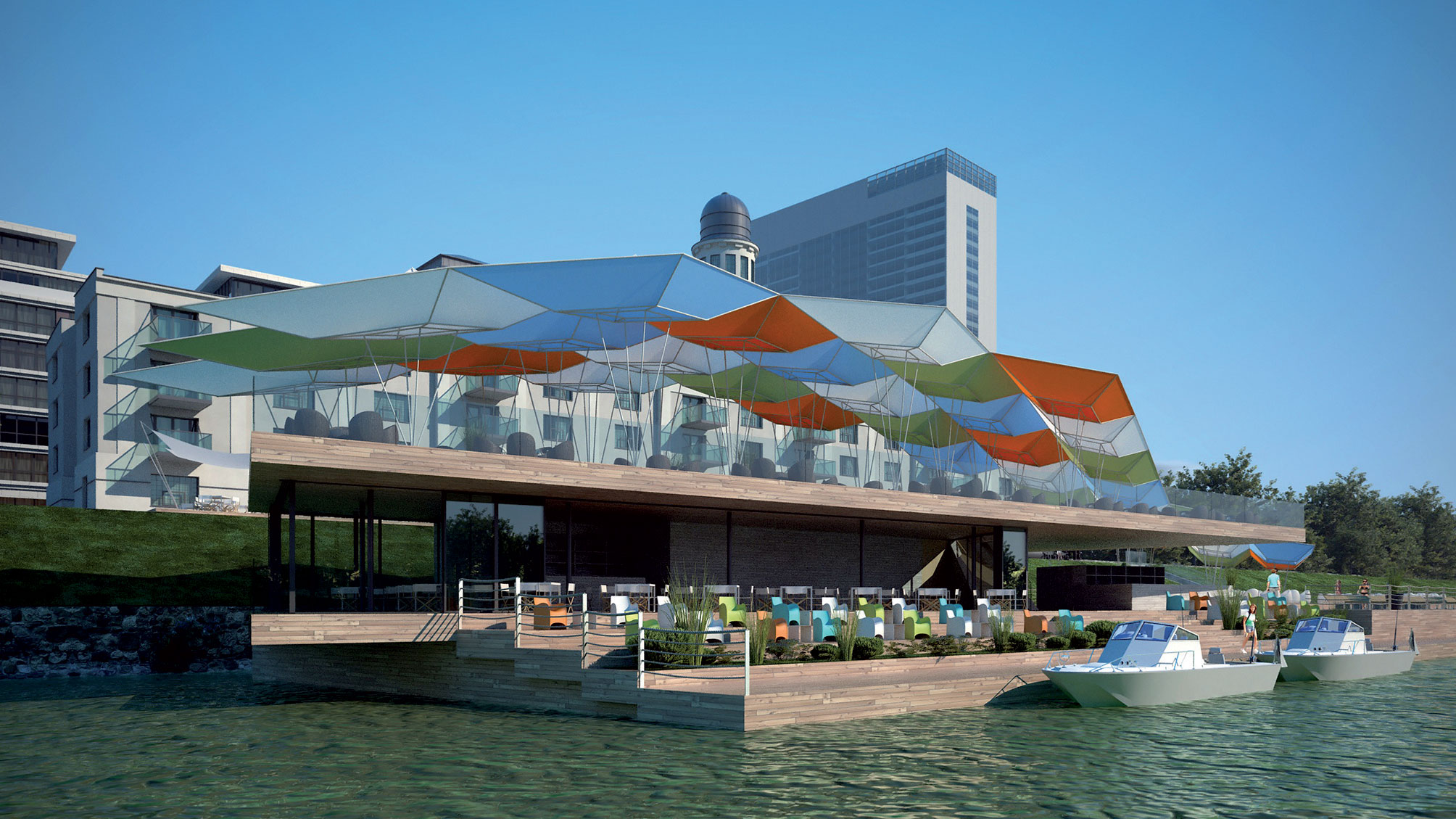 Architektonická štúdia pre sídlo súkromnej firmy, ktorá uvažovala o komplexnom revitalizovaní priestoru Skladu 7 v Bratislave, nebola realizovaná.