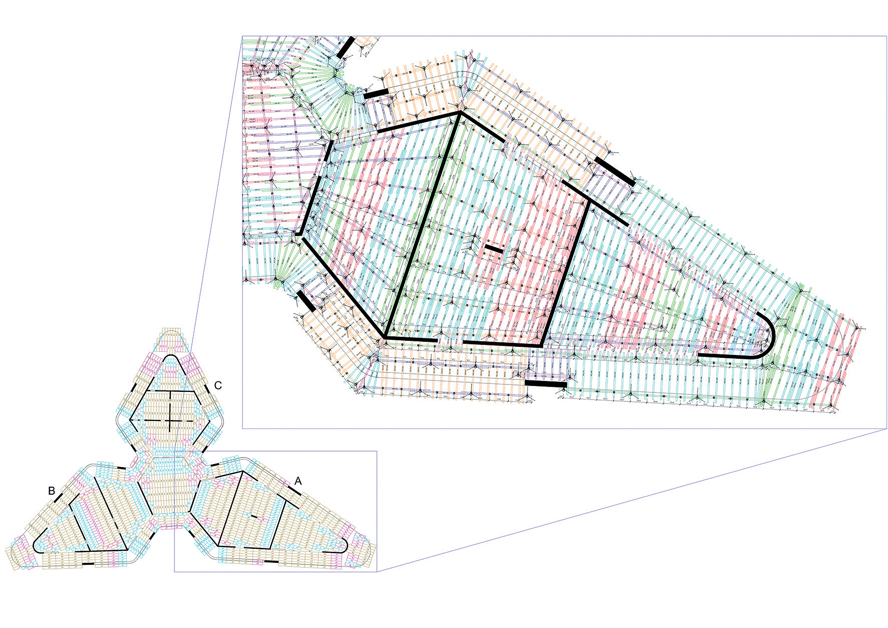 Obr. 10 Návrh debnenia stropnej dosky