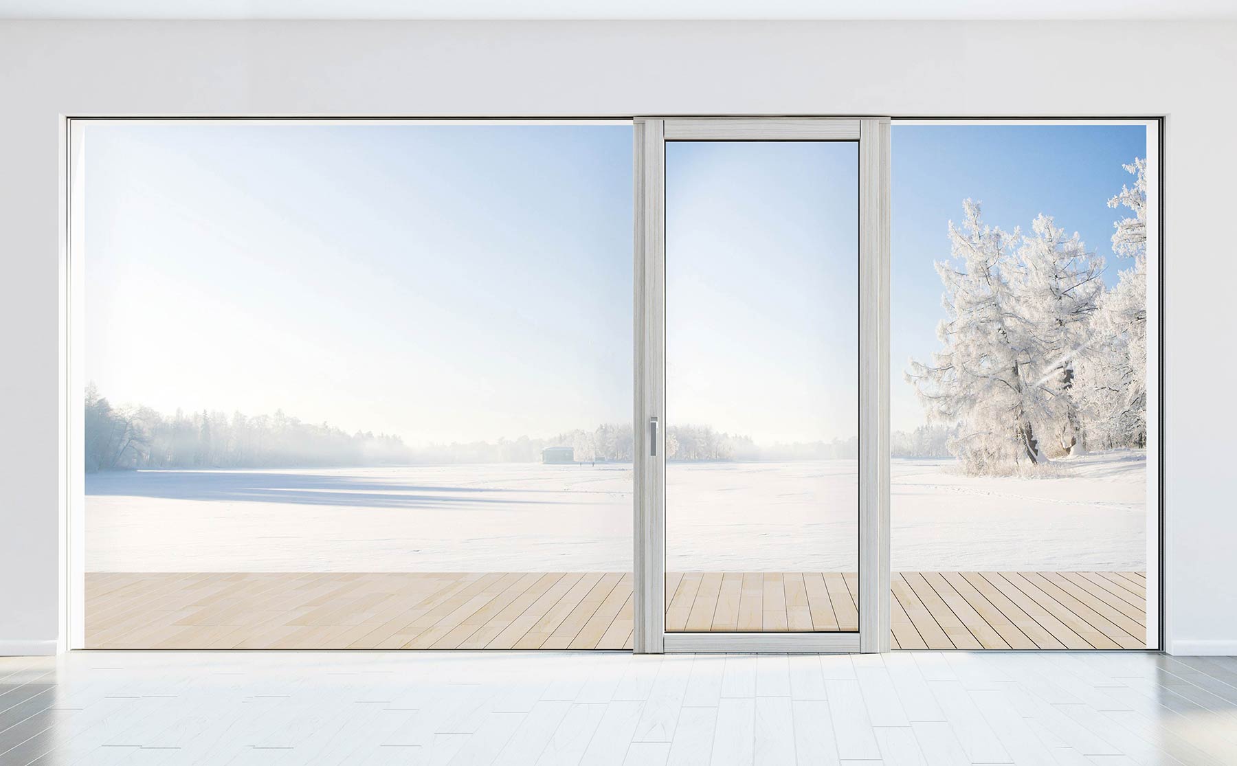 S celopreskleným okenným systémom PANORAMA HX 300 sa rám takmer úplne stratí vo fasáde. Len otváravé prvky okien a dverí zostanú priznané – pri ostatných prvkoch zostane viditeľné iba sklo.