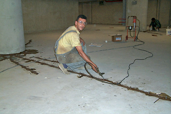 injektáž trhlín,betón,lepené pakre