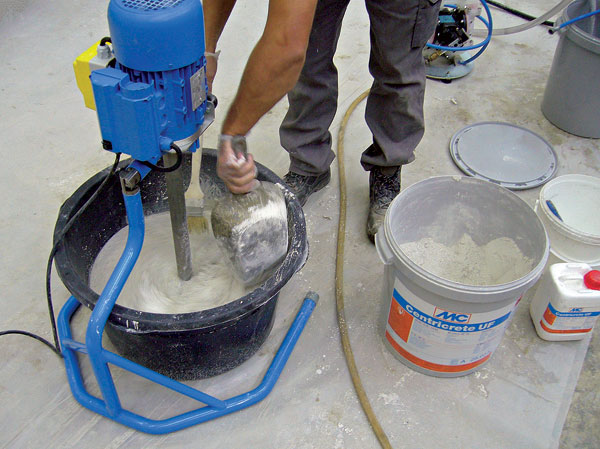 injektáž trhlín,betón,minerálna suspenzia