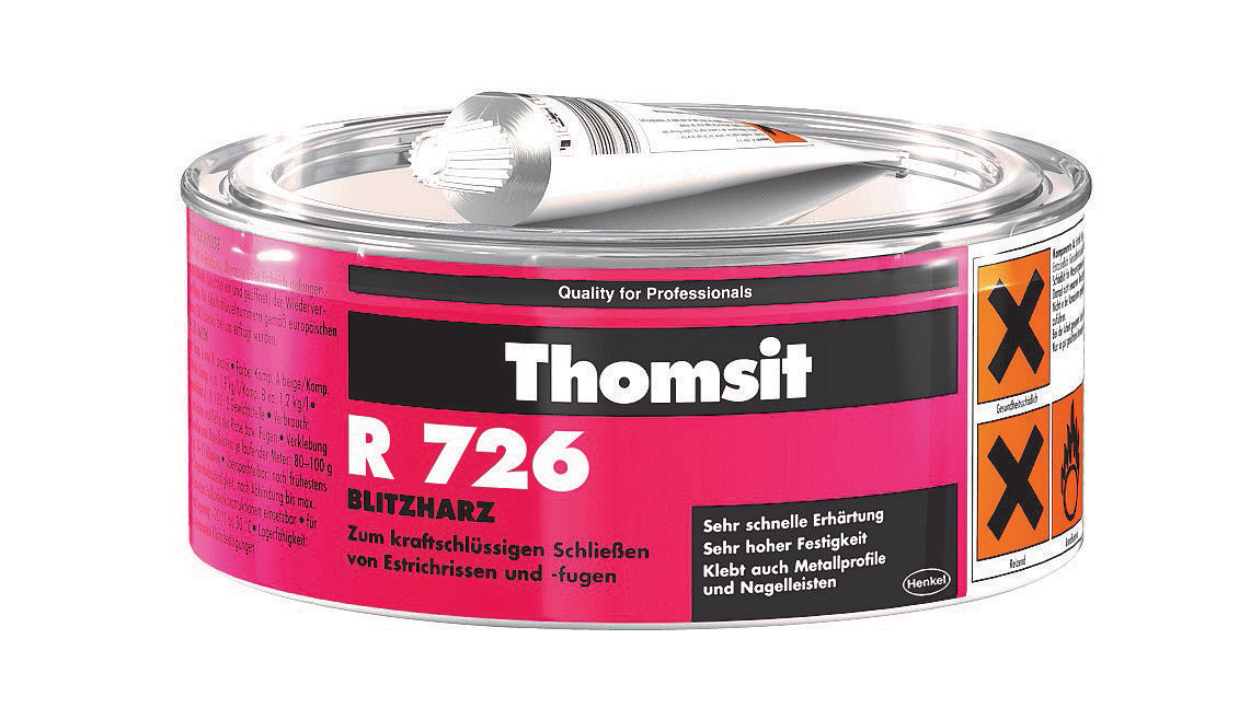 Thomsit R 726  Dvojzložková opravná blesková živica