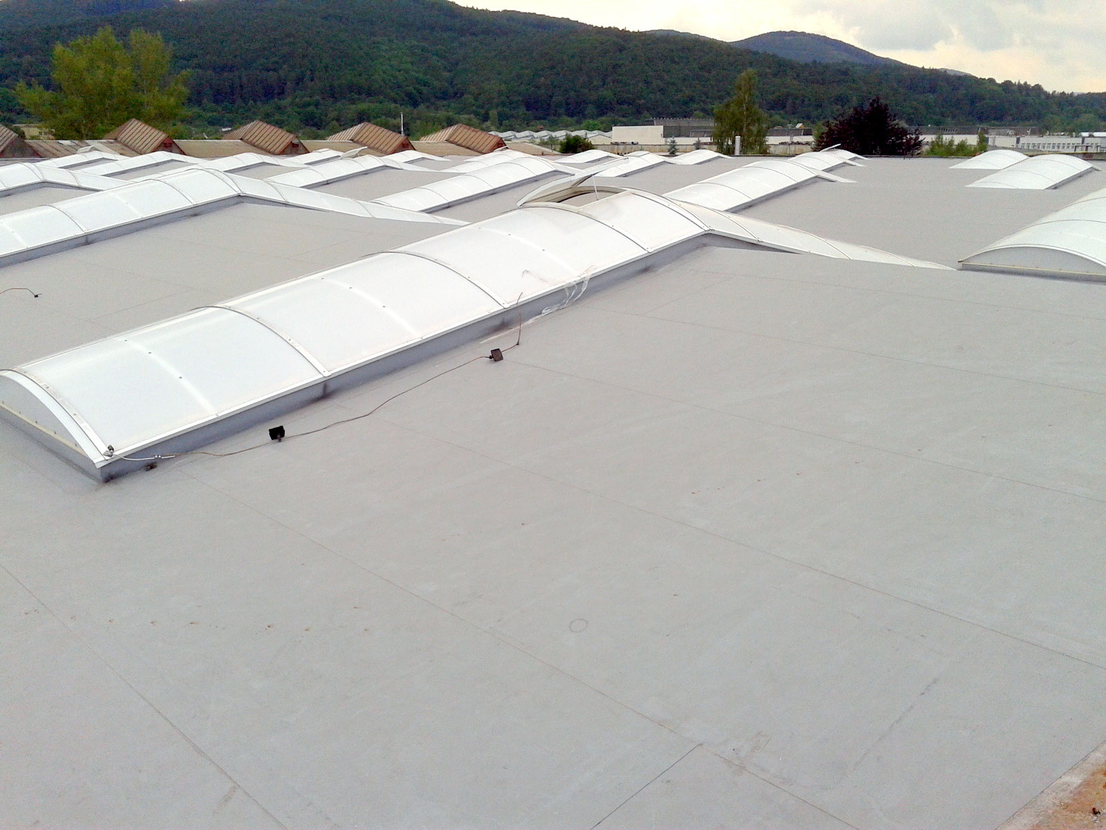 2. Strecha z mPVC folii v Dubnici  Icopal 