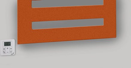 Zehnder RAD Metropolitan Spa RACY S detail control panel orange quartz Print 70392