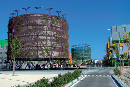 Bytové domy v Madride: Inteligentné stromy