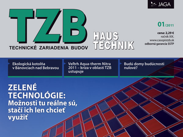 Časopis TZB Haustechnik 1/2011 v predaji