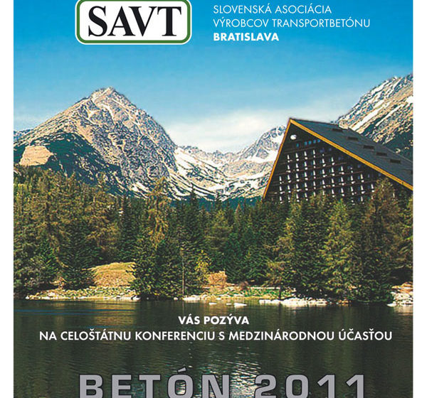 konferencia beton 2011 sa uskutocni 7. az 9. oktobra v hoteli patria