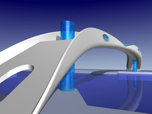 lavka cez rieku lea v londyne