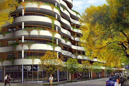 Na Bazovej vyrastá polyfunkčný dom Gaudí