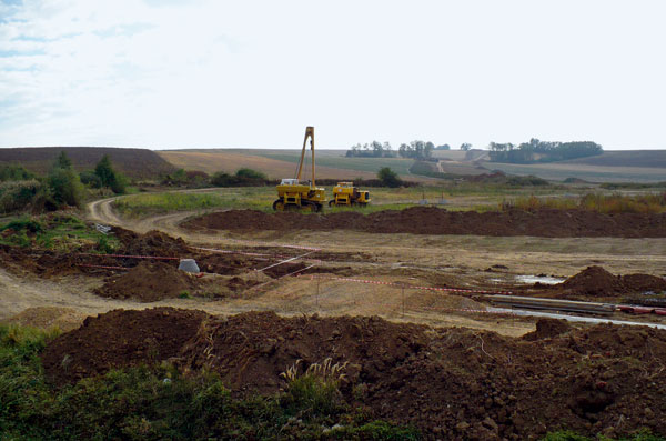 Prípravné práce na rýchlostnej ceste R1