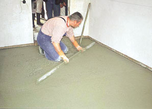 Realizácia cementových poterov