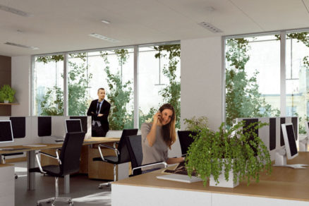 Živá fasáda v centre mesta